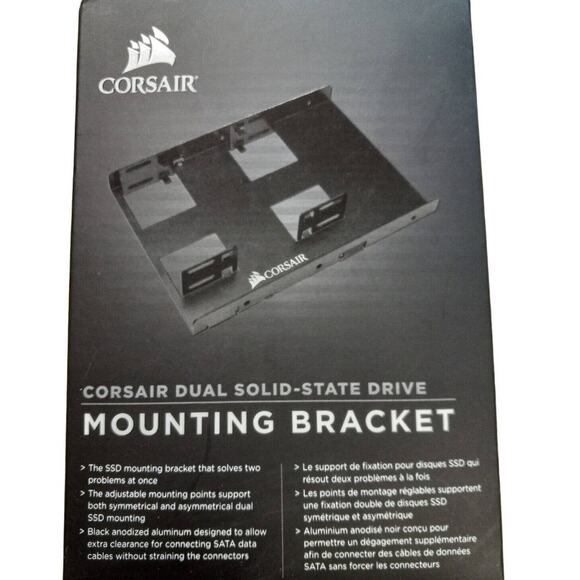 Corsair CSSD-BRKT2 Dual SSD Solid State Mounting Bracket 3.5" Brand New - Picture 1 of 2